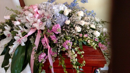 Splendid Grace Casket Spray from Kelley's Florist in Lake Placid, FL