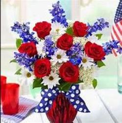 Red, White & Blue Bouquet from Kelley's Florist in Lake Placid, FL