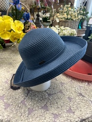 Navy Beach Cap from Kelley's Florist in Lake Placid, FL