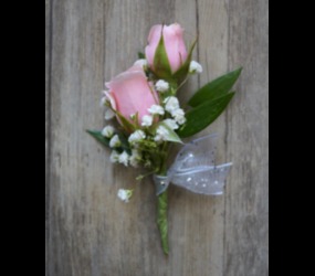 Boutonniere Pink Rose from Kelley's Florist in Lake Placid, FL