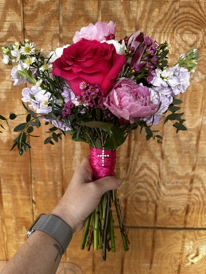 Hot Pink Nosegay  from Kelley's Florist in Lake Placid, FL