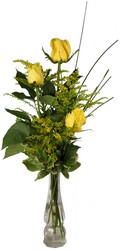 3 Roses in a Bud Vase from Kelley's Florist in Lake Placid, FL